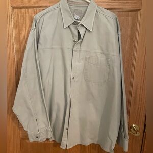 Green gray dress shirt